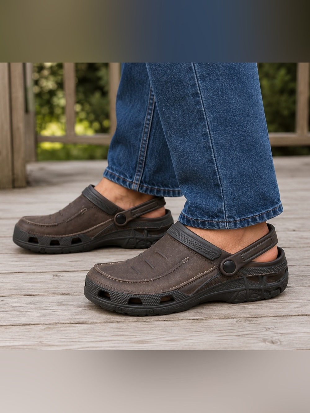 Crocs Yukon Vista Clogs Expresso Brown Comfort Slip On Men’s 11